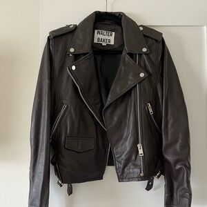 Walter Baker Dark Leather Jacket